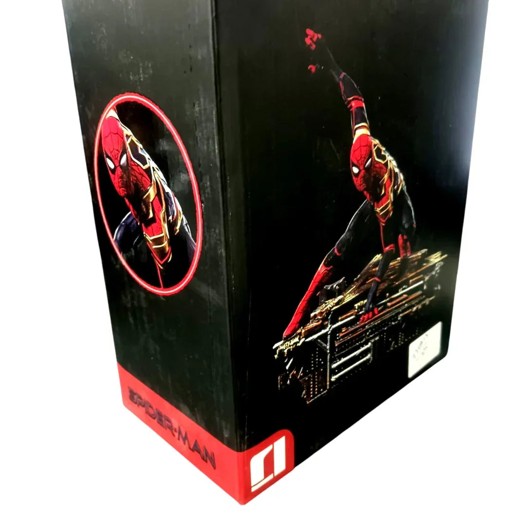 Marvel Spider-Man Iron Spider Suit Collectible Statue – Superhero Display Figure with Detailed Base