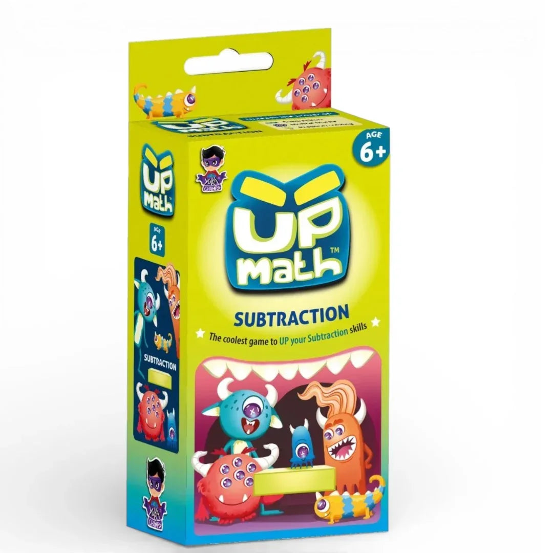 UP Math Educational Card Game Series – Subtraction | Division | Multiplication| Addition (Ages 6+/7+)