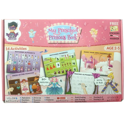 My Preschool Princess Book – Educational Velcro Activity Learning Set for Kids (Age 2–5)