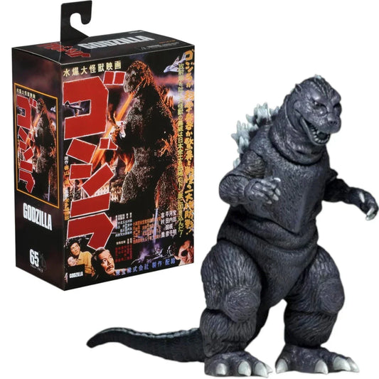 Godzilla Classic Movie Poster Collectible Figure – Kaiju Monster Display Toy