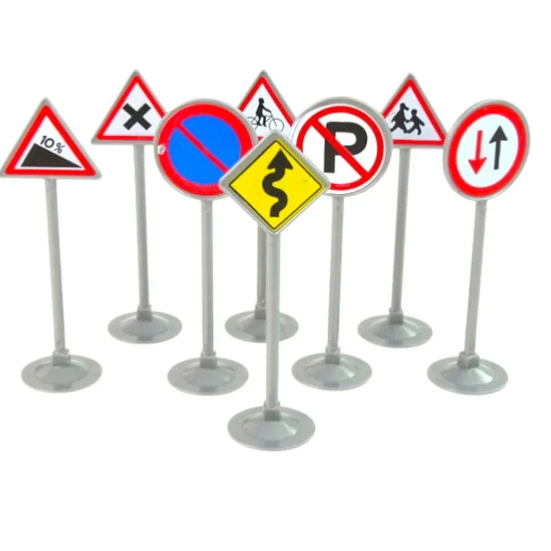 City Traffic Light with Road Signs – Educational Traffic Signal Toy for Kids