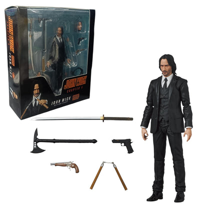 John Wick Chapter 4 Action Figure – Collectible Figure with Weapons & Accessories