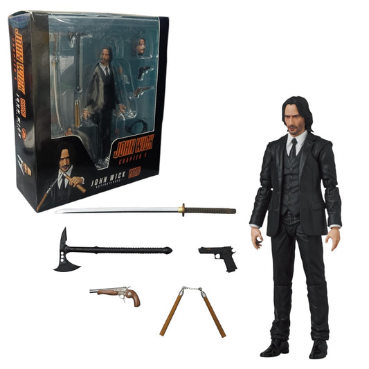 John Wick Chapter 4 Action Figure – Collectible Figure with Weapons & Accessories