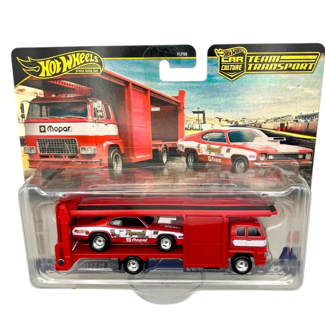 Hot Wheels Premium 1:64 Car Culture Team Transport – '73 Plymouth