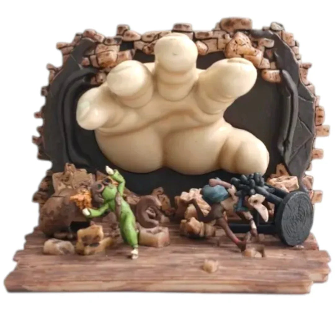 Little Nightmares III Escaping Monster Baby Diorama Collectible Figure 5 Inch – Detailed Horror Game Display Statue with Base | Premium Collector’s Display Piece