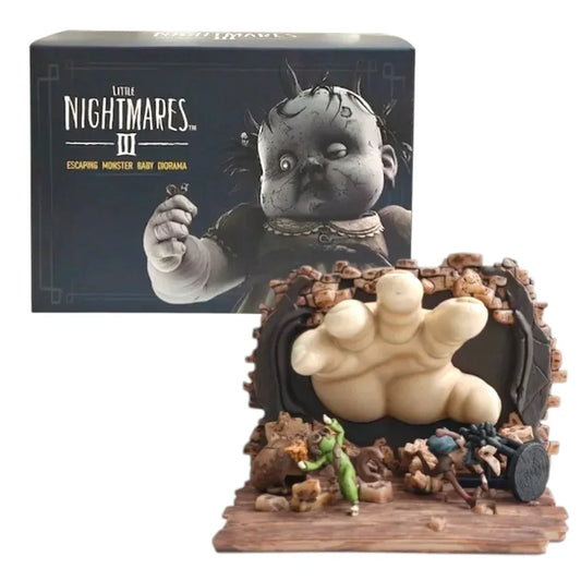 Little Nightmares III Escaping Monster Baby Diorama Collectible Figure 5 Inch – Detailed Horror Game Display Statue with Base | Premium Collector’s Display Piece