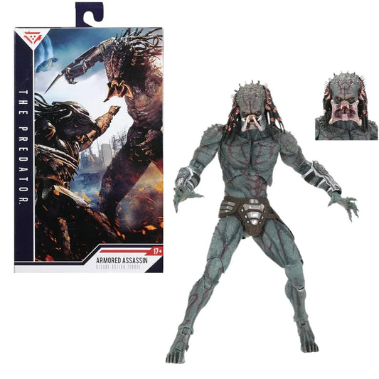 The Predator Armored Assassin Predator Deluxe Action Figure 11 Inch – Movie Collectible with Accessories | Sci-Fi Predator Series Figure