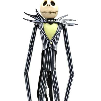 The Nightmare Before Christmas Deluxe Jack Skellington Action Figure with Interchangeable Heads 13 Inch – Tim Burton Collectible Figure