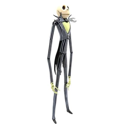 The Nightmare Before Christmas Deluxe Jack Skellington Action Figure with Interchangeable Heads 13 Inch – Tim Burton Collectible Figure