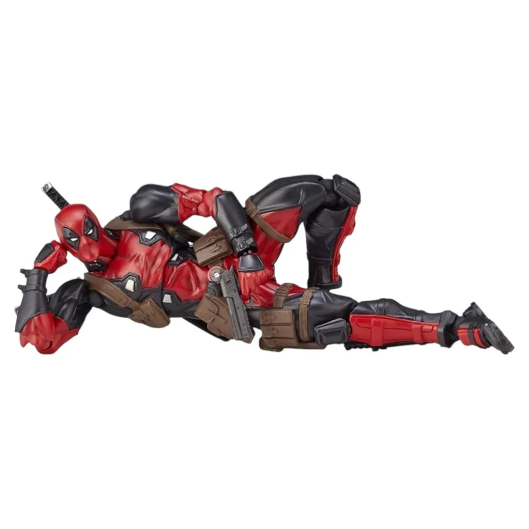 Amazing Yamaguchi Revoltech Deadpool Action Figure – Marvel Comics Collectible with Accessories 6 Inch | Kaiyodo Super Articulated Figure