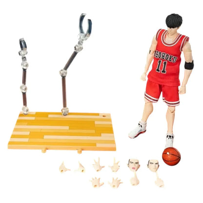 Slam Dunk Kaede Rukawa Shohoku No.11 Basketball Action Figure 6.5 Inch – Anime Collectible Figure with Accessories | Slam Dunk Series