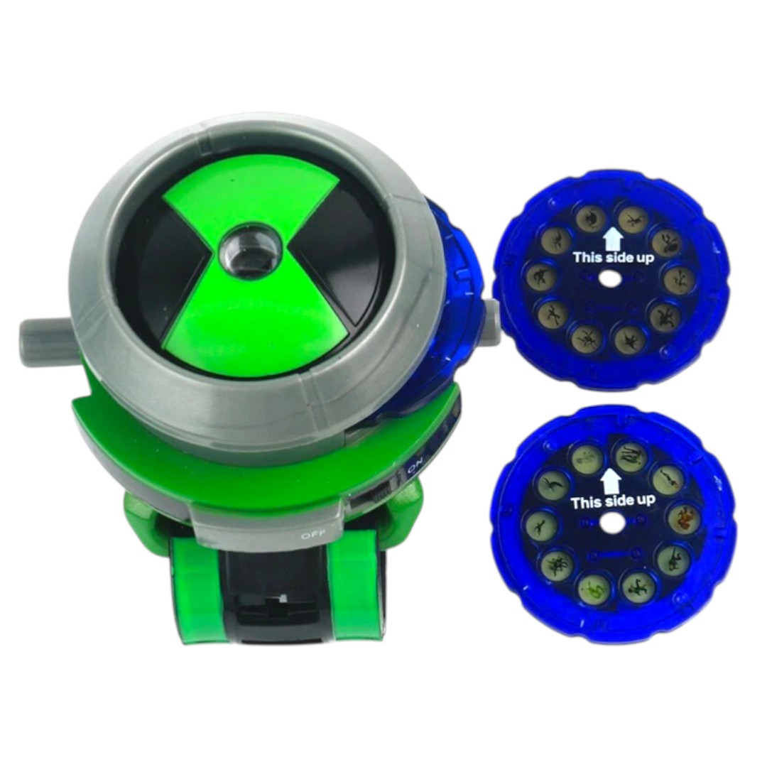 Ben 10 Alien Force Omnitrix Illuminator Watch Toy – Light-Up Role Play Gadget with Alien Discs | Ben 10 Kids Toy