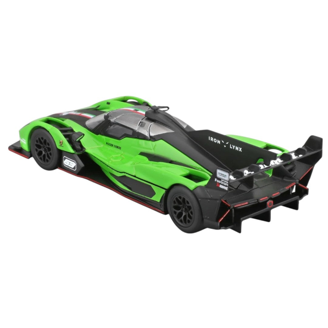 Bburago 1:43 Lamborghini SC63 Green Race Car Diecast Model