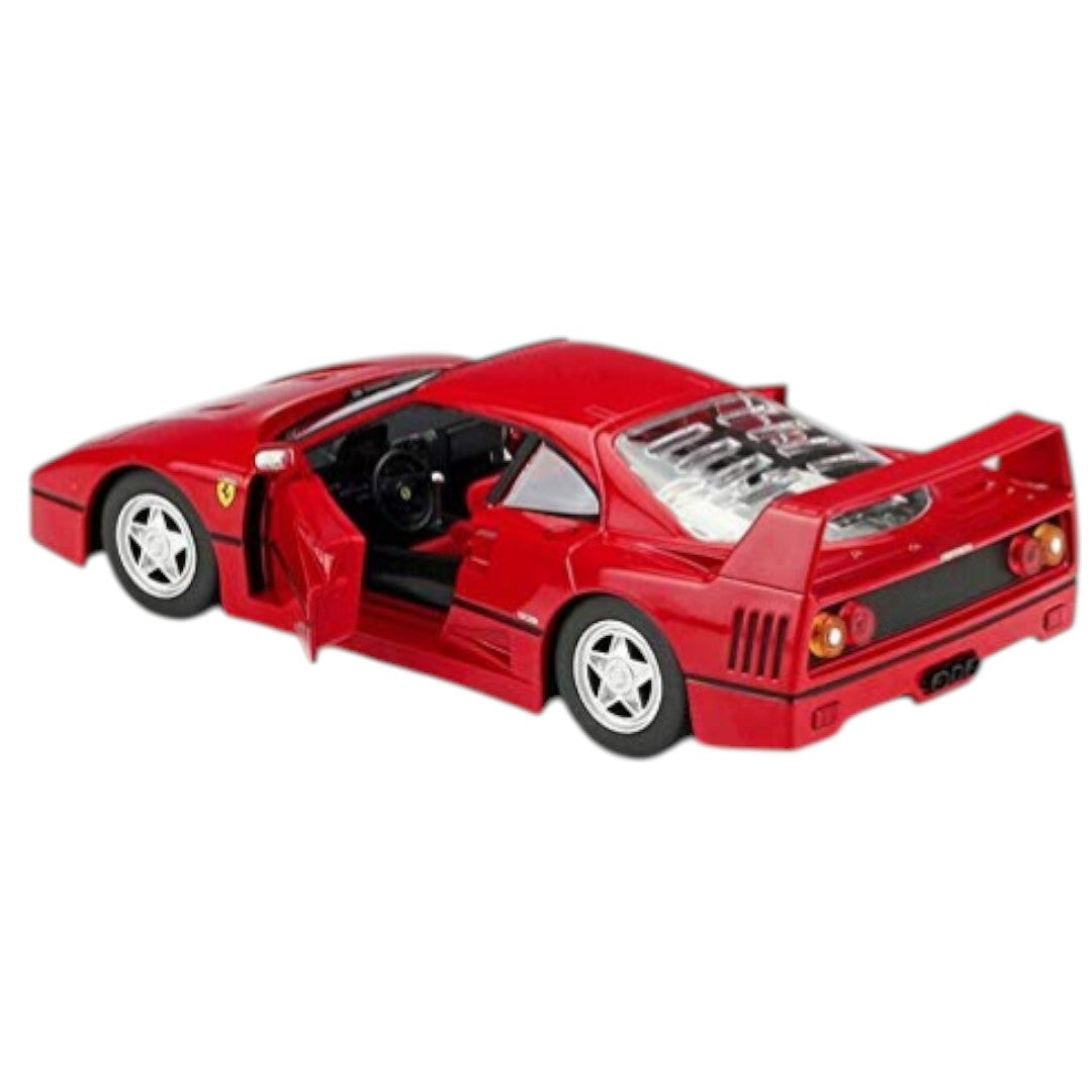 Bburago 1:24 Ferrari F40 Red Diecast Model Car – Classic Ferrari Supercar Collectible