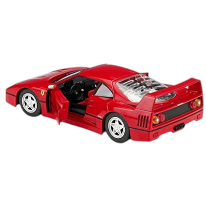 Bburago 1:24 Ferrari F40 Red Diecast Model Car – Classic Ferrari Supercar Collectible