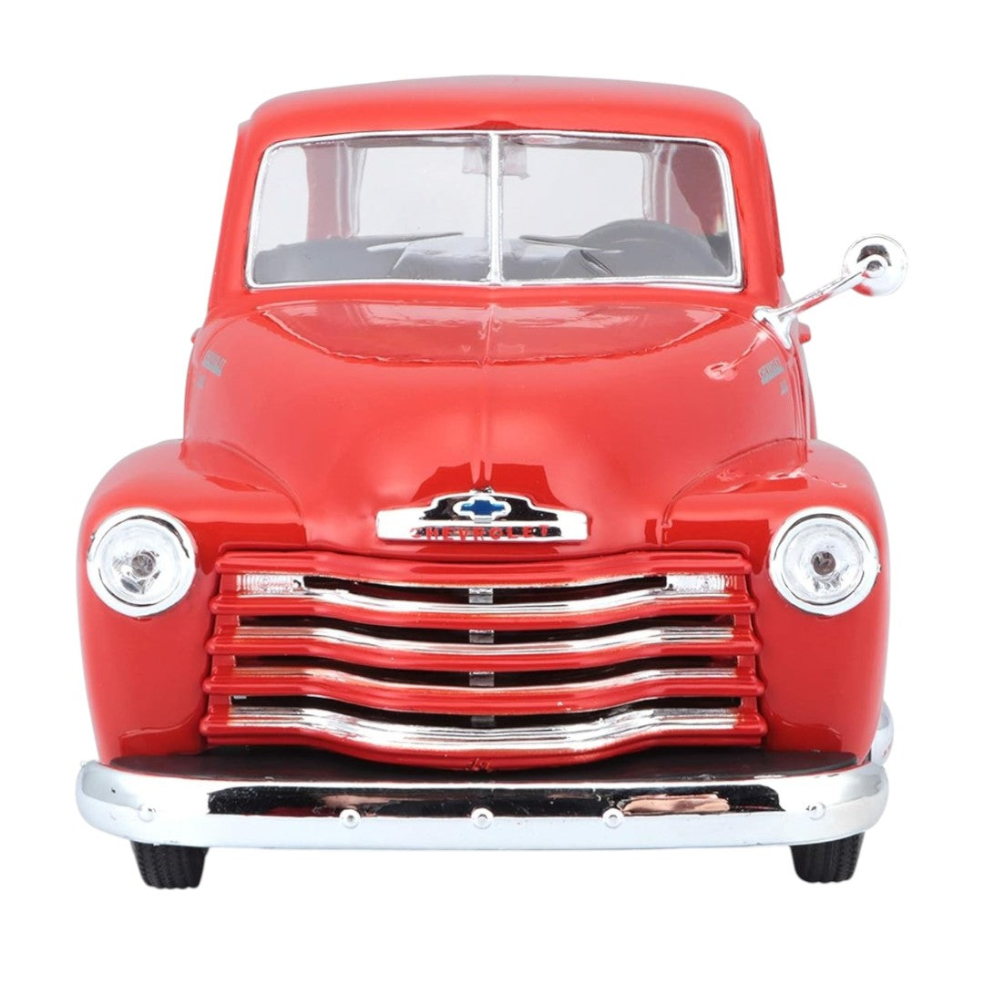 Maisto 1:25 1950 Chevrolet 3100 Pickup Red Diecast Model Truck – Classic Collector’s Edition
