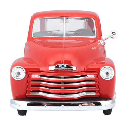 Maisto 1:25 1950 Chevrolet 3100 Pickup Red Diecast Model Truck – Classic Collector’s Edition