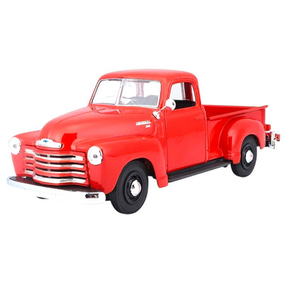 Maisto 1:25 1950 Chevrolet 3100 Pickup Red Diecast Model Truck – Classic Collector’s Edition