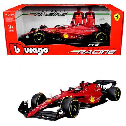 Bburago 1:18 Ferrari F1-75 Formula Racing Car No.16 Diecast Model – Scuderia Ferrari F1 Collectible