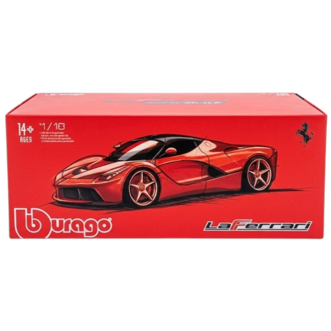 Bburago 1:18 Ferrari LaFerrari Black Diecast Model Car – Premium Ferrari Hypercar Collectible