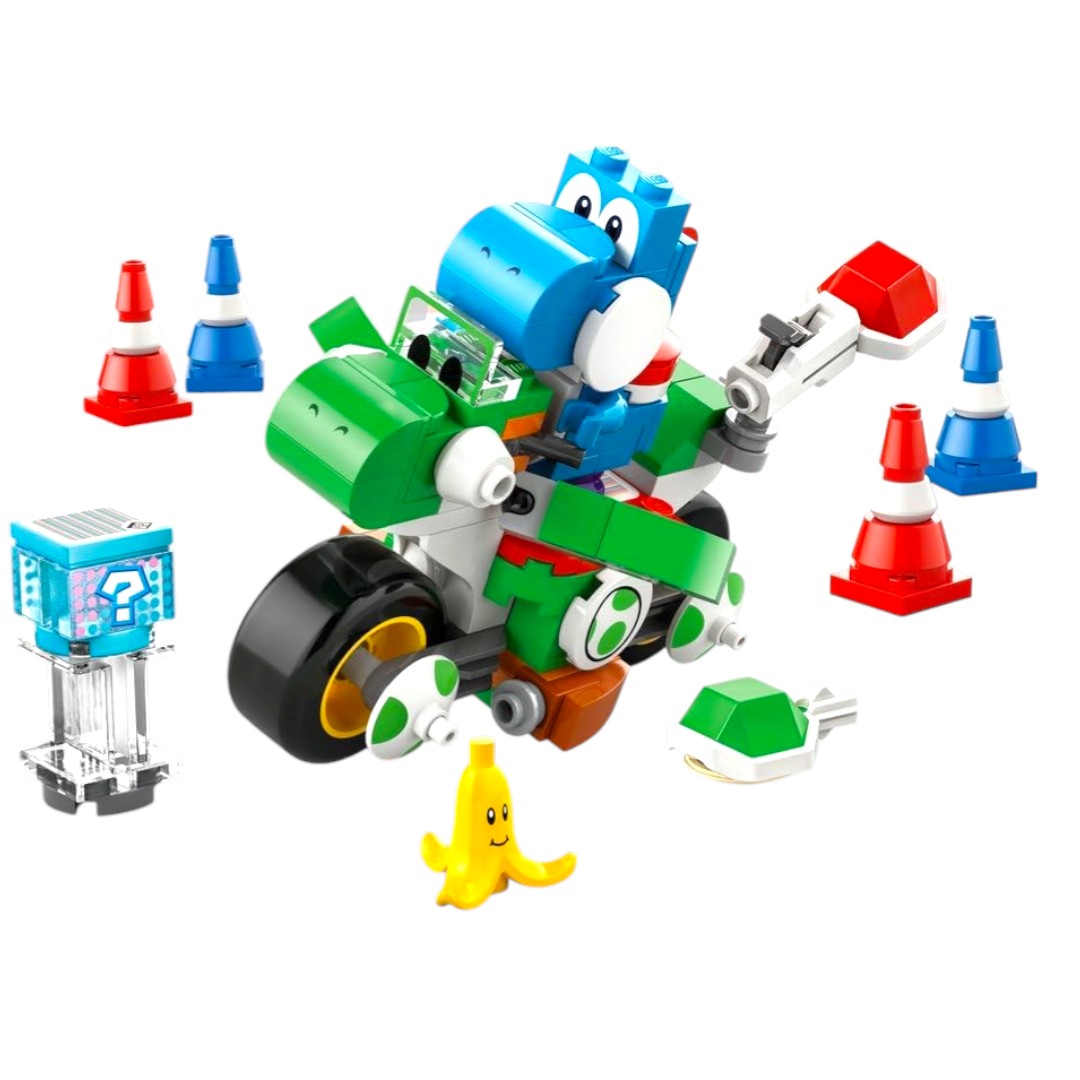 LEGO 72031 Super Mario Yoshi Bike Adventure Building Set – 137 Pieces Interactive Play Set