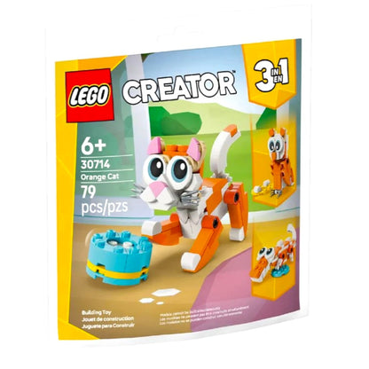 LEGO 30714 Creator 3-in-1 Orange Cat Building Set – 79 Pieces Animal Toy