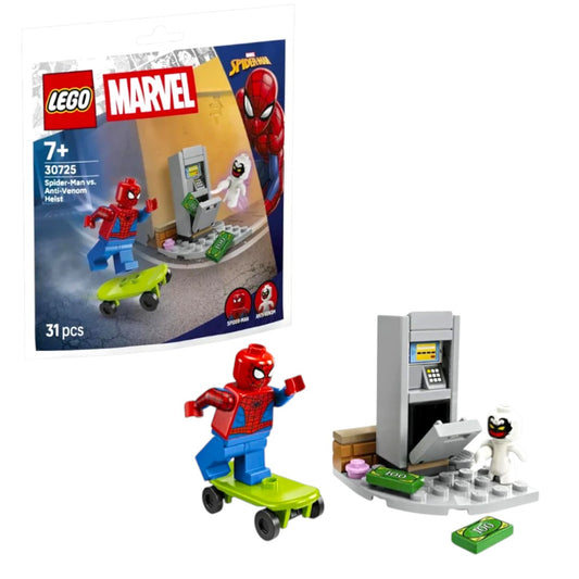 LEGO 30725 Marvel Spider-Man vs Anti-Venom Heist Building Set – 31 Pieces Superhero Toy