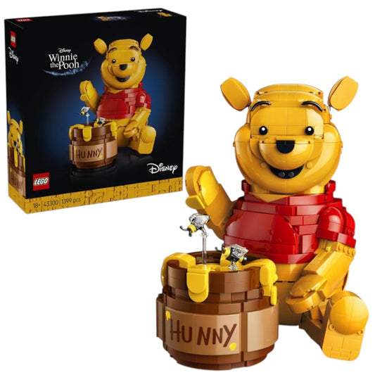 LEGO 43300 Disney Winnie the Pooh Building Set – Collectible Display Figure with Honey Pot, 1399 Pieces