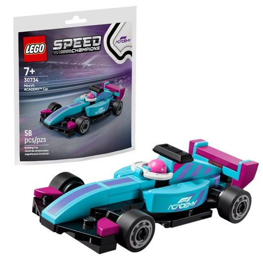 LEGO 30734 Speed Champions Mini F1 Academy Car Polybag – Formula Racing Toy, 58 Pieces