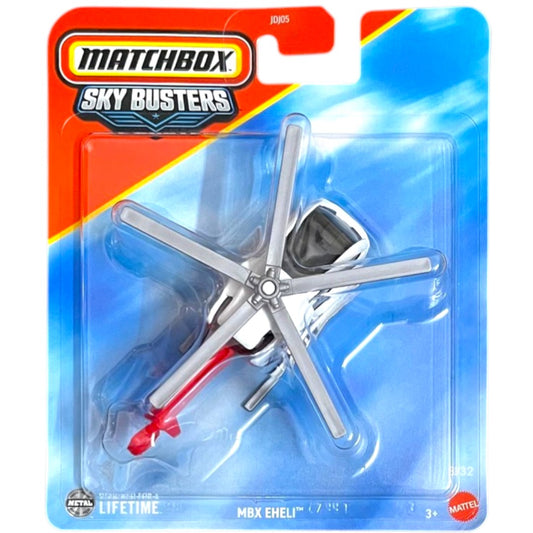 Matchbox Sky Busters MBX EHeli Helicopter – Diecast Aircraft Toy with Spinning Rotor