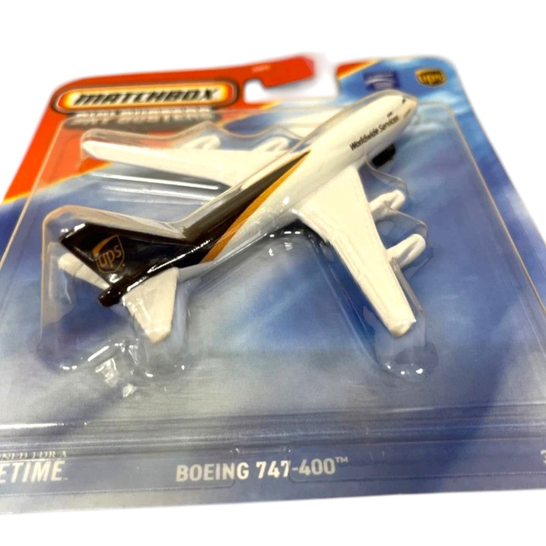 Matchbox Sky Busters Boeing 747-400 UPS Cargo Plane – Diecast Jumbo Jet Aircraft Toy
