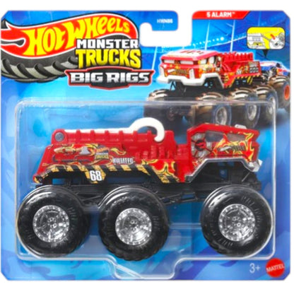 Hot Wheels Monster Trucks Big Rigs 5 Alarm – Fire Truck Monster Vehicle Toy
