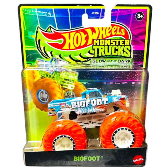 Hot Wheels Monster Trucks Bigfoot Glow in the Dark – Classic Monster Truck Toy