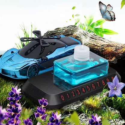 Car Shape Rotating Air Freshener with Aromatherapy Oil – 360° Fragrance Diffuser for Car Dashboard