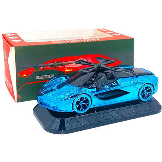 Car Shape Rotating Air Freshener with Aromatherapy Oil – 360° Fragrance Diffuser for Car Dashboard