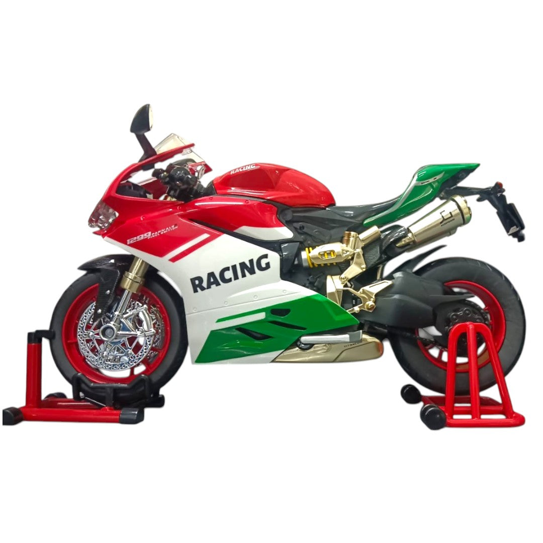 TY Models Speed Racing Motorcycle Die-Cast Bike Model with Display Stand – Premium Collectible Sports Bike (Ages 8+)