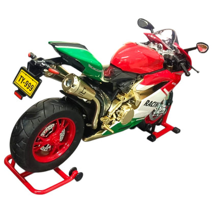 TY Models Speed Racing Motorcycle Die-Cast Bike Model with Display Stand – Premium Collectible Sports Bike (Ages 8+)