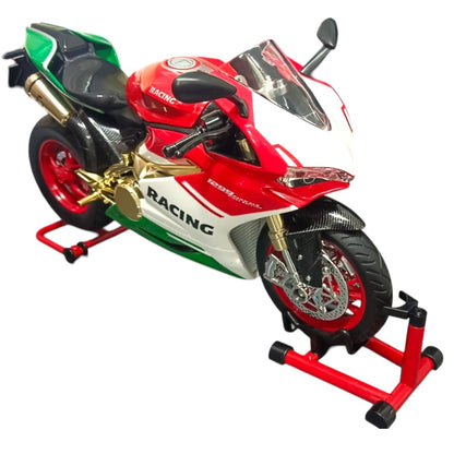 TY Models Speed Racing Motorcycle Die-Cast Bike Model with Display Stand – Premium Collectible Sports Bike (Ages 8+)