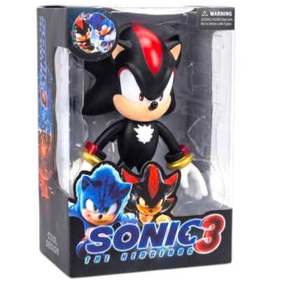 Sonic The Hedgehog 3 Shadow Action Figure (12 Inch) – Collectible Character Toy with Box Packaging