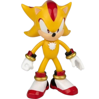 Sonic The Hedgehog 3 Super Shadow Action Figure (12 Inch) – Collectible Character Toy with Window Box Packaging (Yellow)