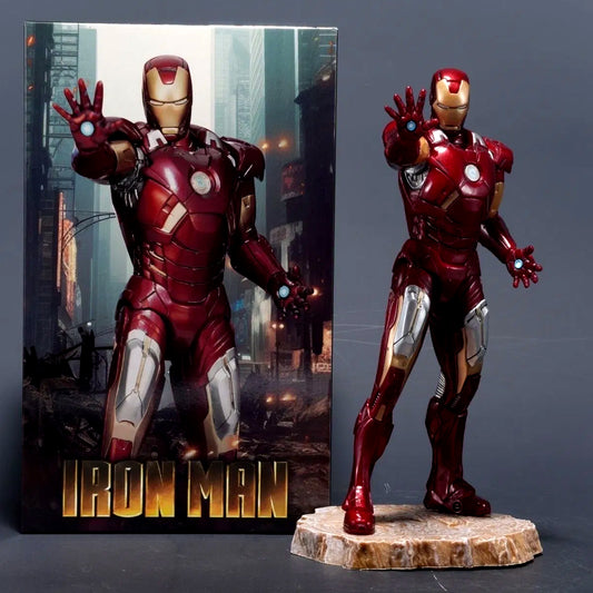 Marvel Iron Man Collectible Statue (9 Inch)  – Avengers Superhero Display Figure with Base