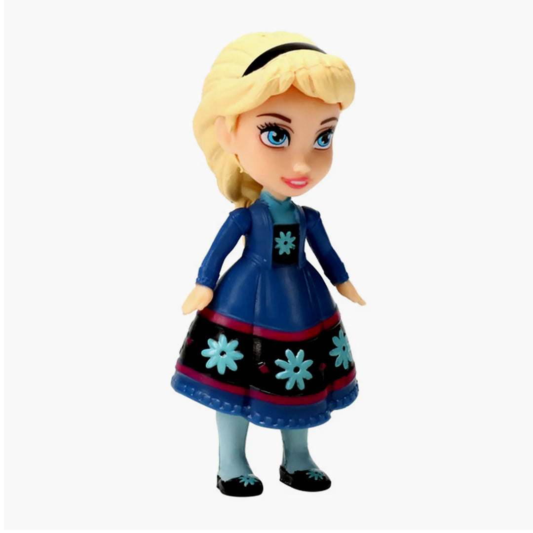Frozen Mini Elsa Doll (8 cm) – Disney Princess Collectible Figure with Articulated Arms (Classic Dress)
