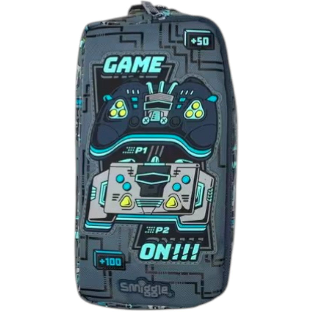 Smiggle Game On Pencil Pouch – Gaming Theme Kids School Stationery Pouch