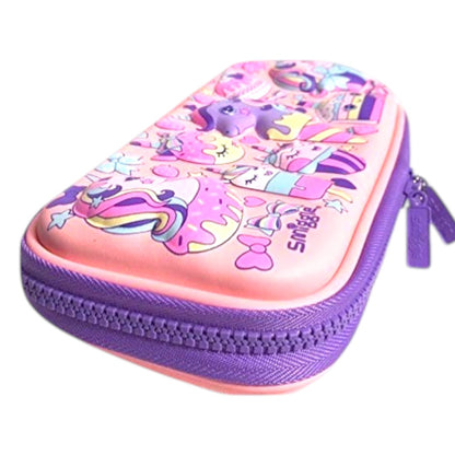 Smiggle Unicorn & Cupcake Hardtop Pencil Case – Kids Stationery Organizer