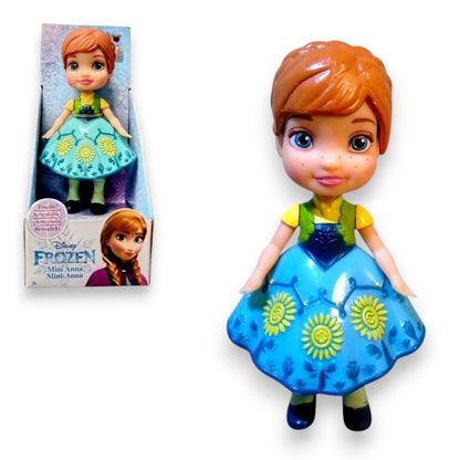 Frozen Mini Anna Doll (8 cm)  – Disney Princess Collectible Figure with Articulated Arms
