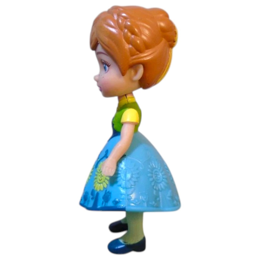 Frozen Mini Anna Doll (8 cm)  – Disney Princess Collectible Figure with Articulated Arms