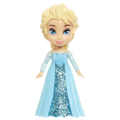 Frozen Mini Elsa Doll ( 8 cm) – Disney Princess Collectible Figure with Articulated Arms (Ice Blue Dress)