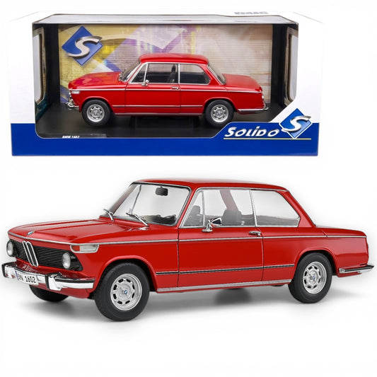 Solido 1:18 BMW 1602 Die-Cast Model Car – Classic Red Collector Scale Vehicle