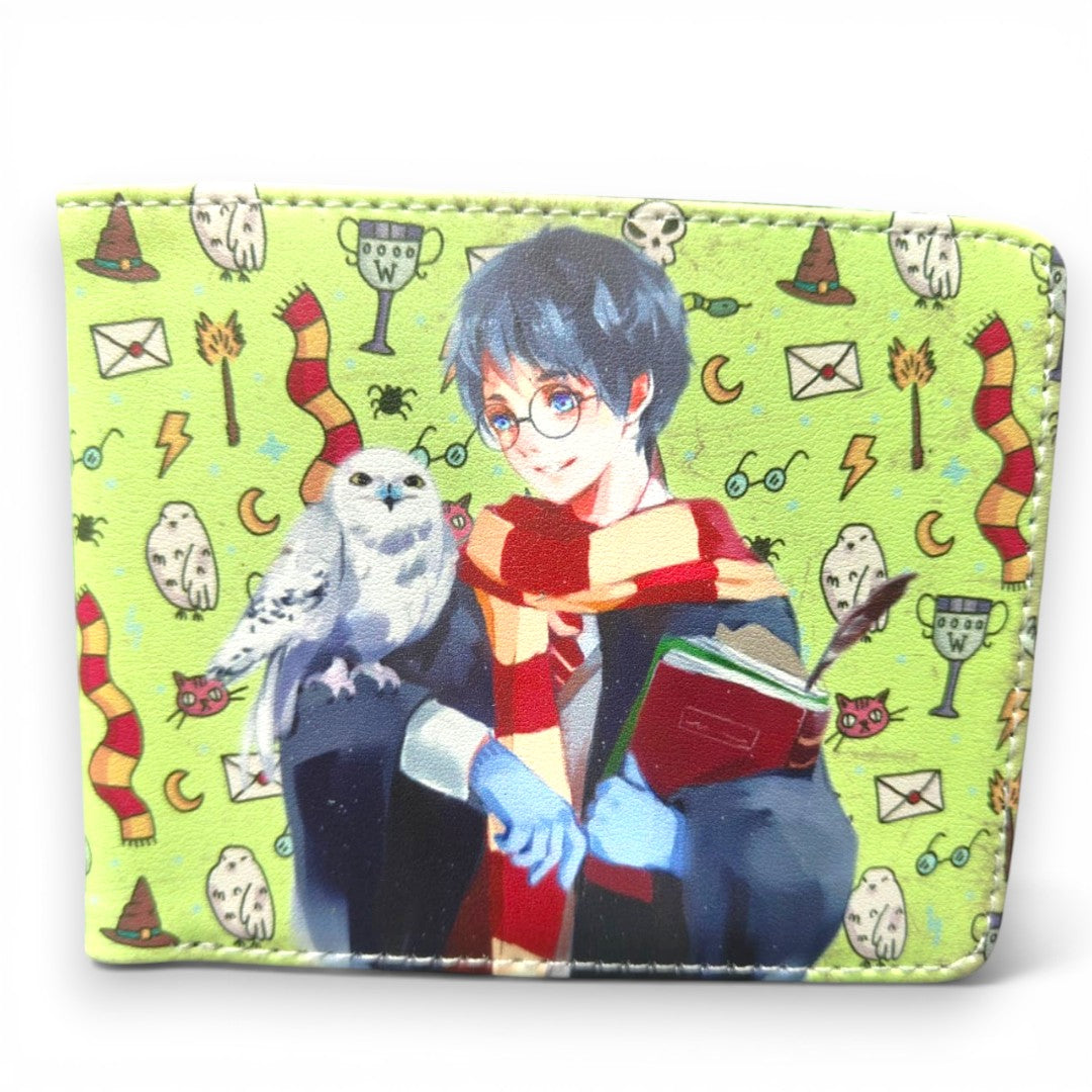 Harry Potter Themed Wallet – Magical Character Print Bi-Fold Wallet for Fans, Stylish Everyday Wallet