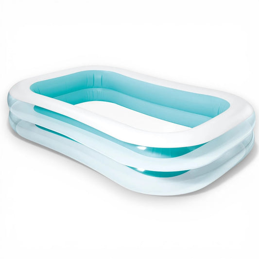 Intex 56483 Snapset Kids Swimming Pool – 8 ft × 18 in (244 × 46 cm) Ocean Theme Backyard Splash Pool for Children